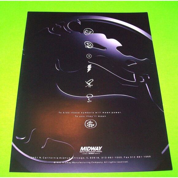 Mortal Kombat 3 Arcade FLYER 1995 Original NOS Video Game MK3 Retro Vintage Art - Picture 3 of 4